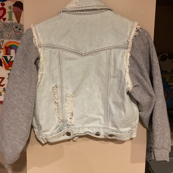 Millau Distressed Faded Jean Jacket - Picture 5 of 6